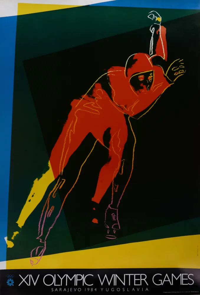 石版画 Warhol - Olympic Winter Games, Sarajevo 1984