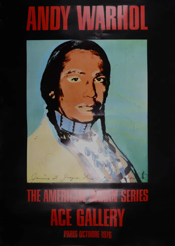 胶版印刷 Warhol - The American Indian Series, 1976 - Hand-signed