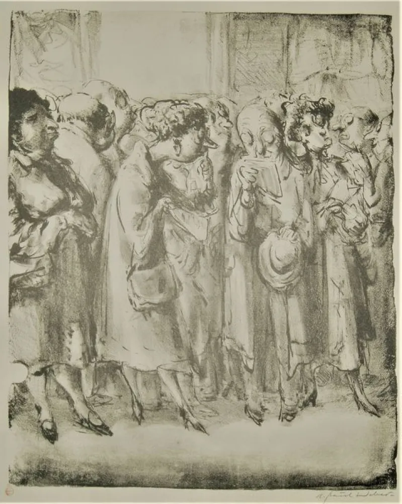 石版画 Weber - Im Prado II (In the Prado, II)