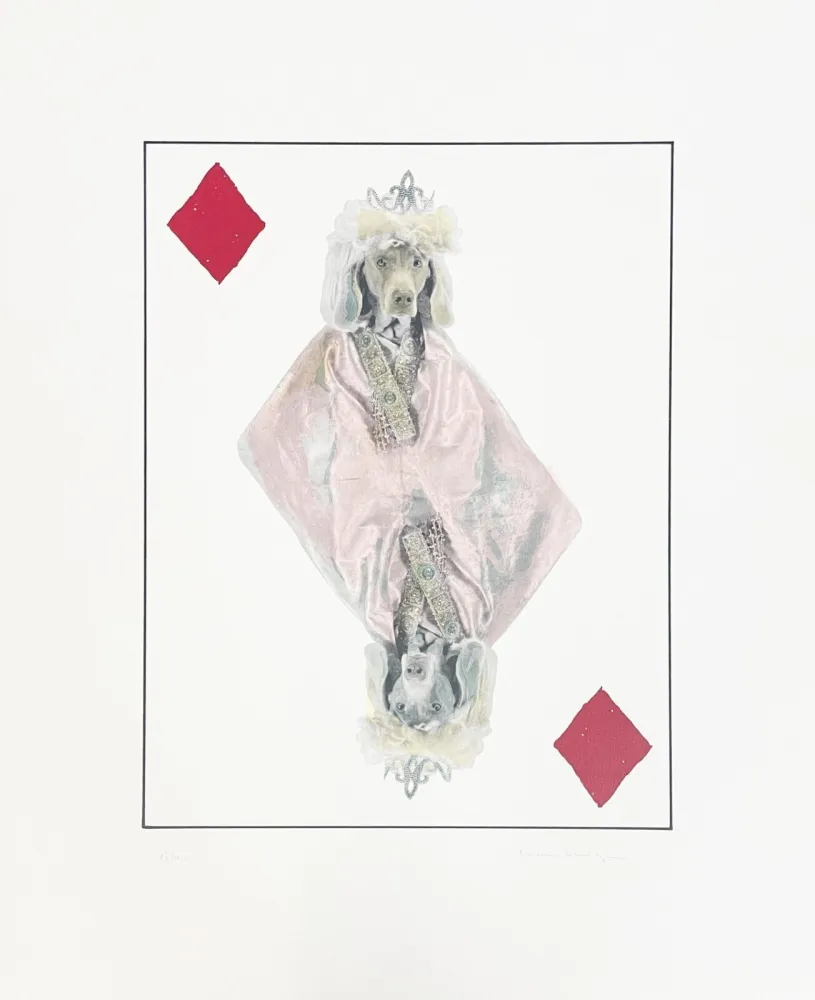 石版画 Wegman - Royal Flush (Diamonds)