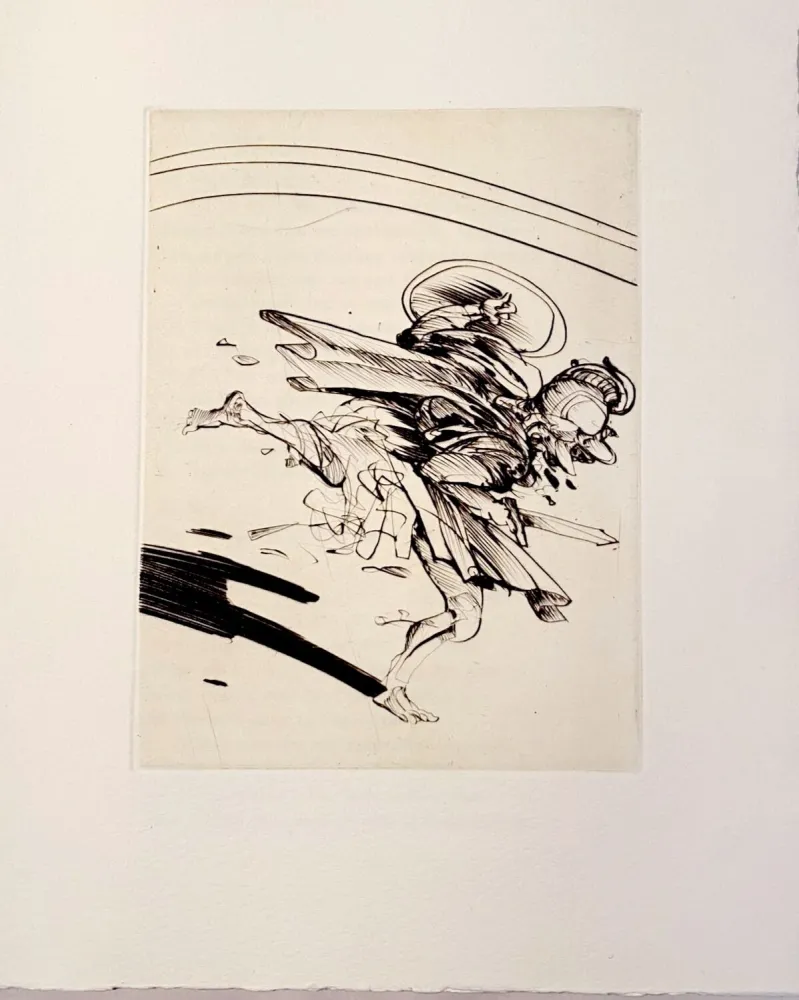 干刻版画 Weisbuch - Horace