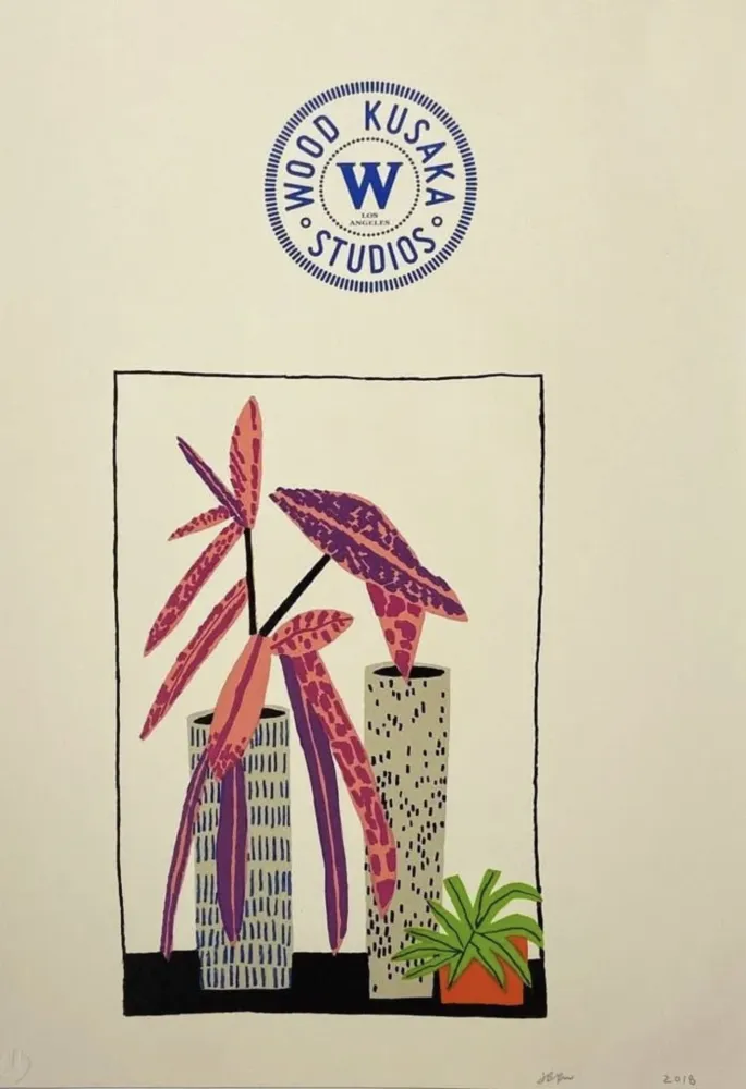 石版画 Wood - Notepad Doodle 3 (State II)