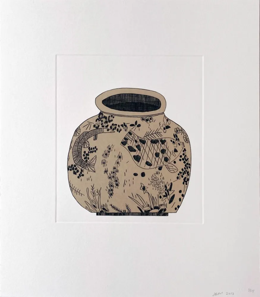 版画 Wood - Untitled (1) from 8 Pots