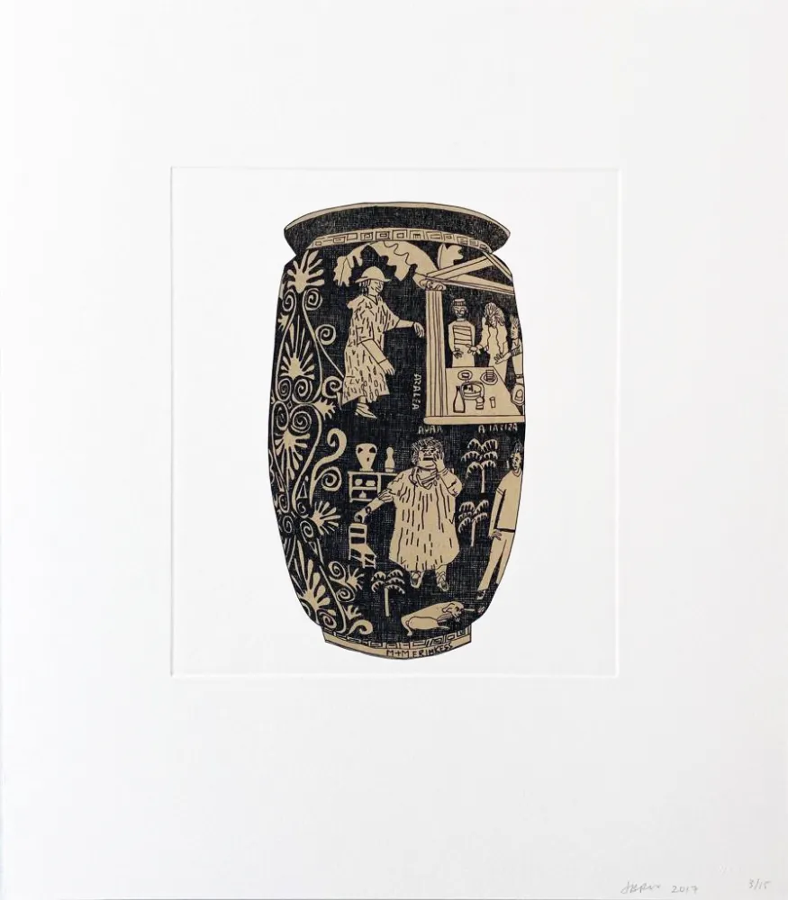 版画 Wood - Untitled (7) from 8 Pots