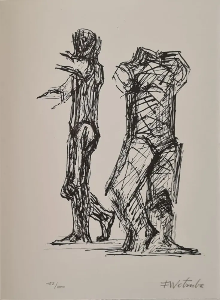 石版画 Wotruba - Erker-Treffen 2 