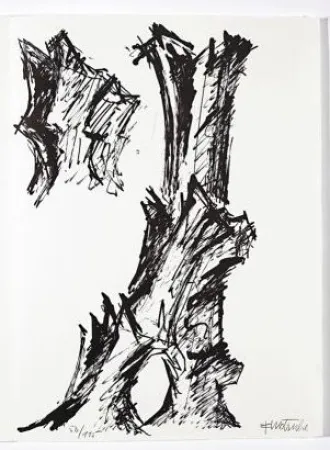 石版画 Wotruba - Jean Cassou: vingt-deux poèms