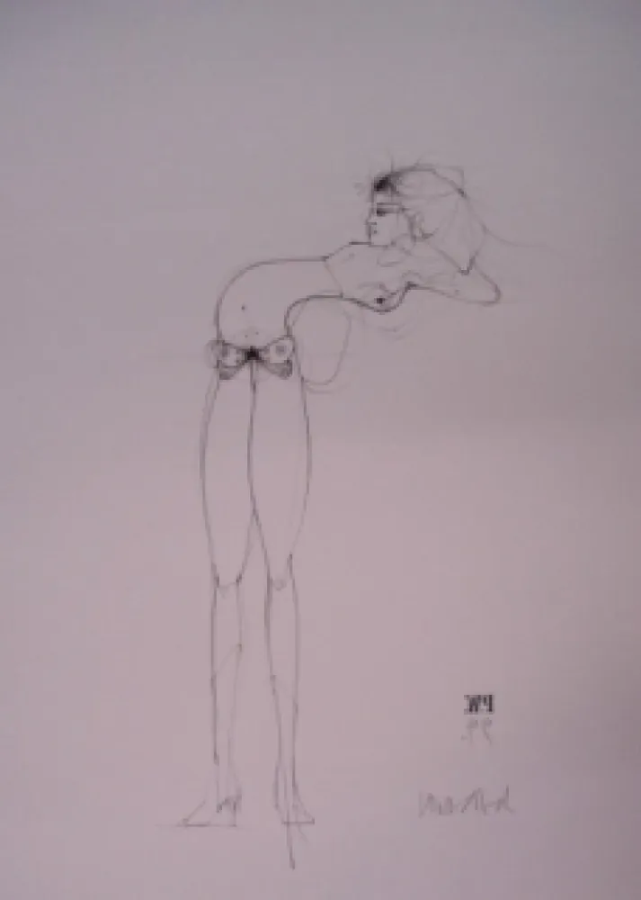 石版画 Wunderlich - Lolita