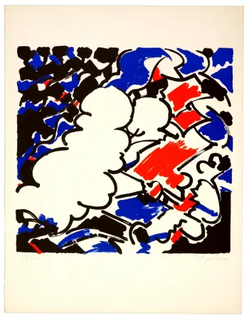 石版画 Wyckaert - Sans titre