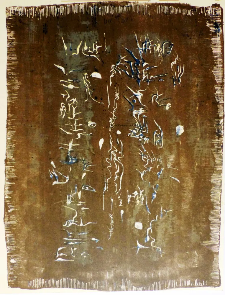 石版画 Zao - ECRITURE PLASTIQUE