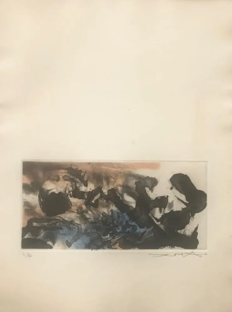 蚀刻版画 Zao - L'étang