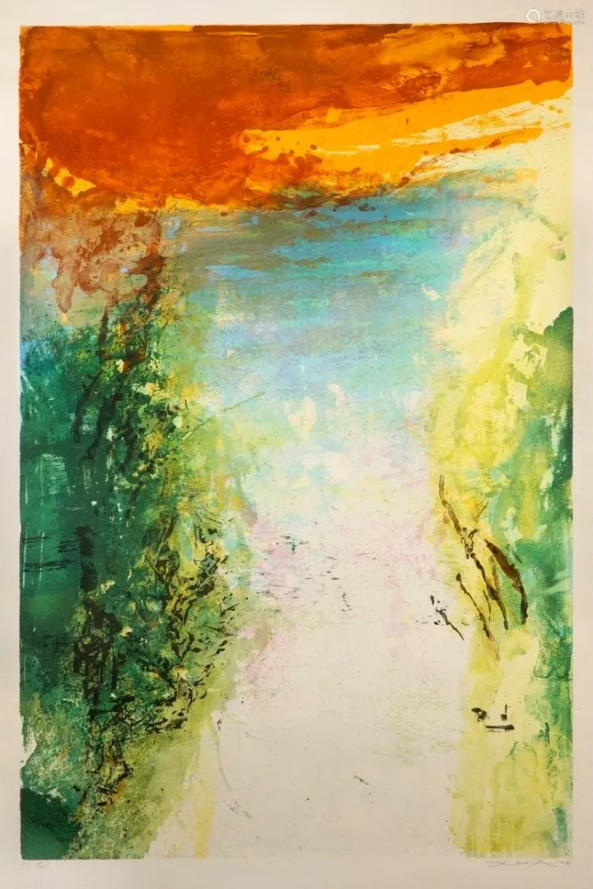 石版画 Zao - Mémoire de la liberté