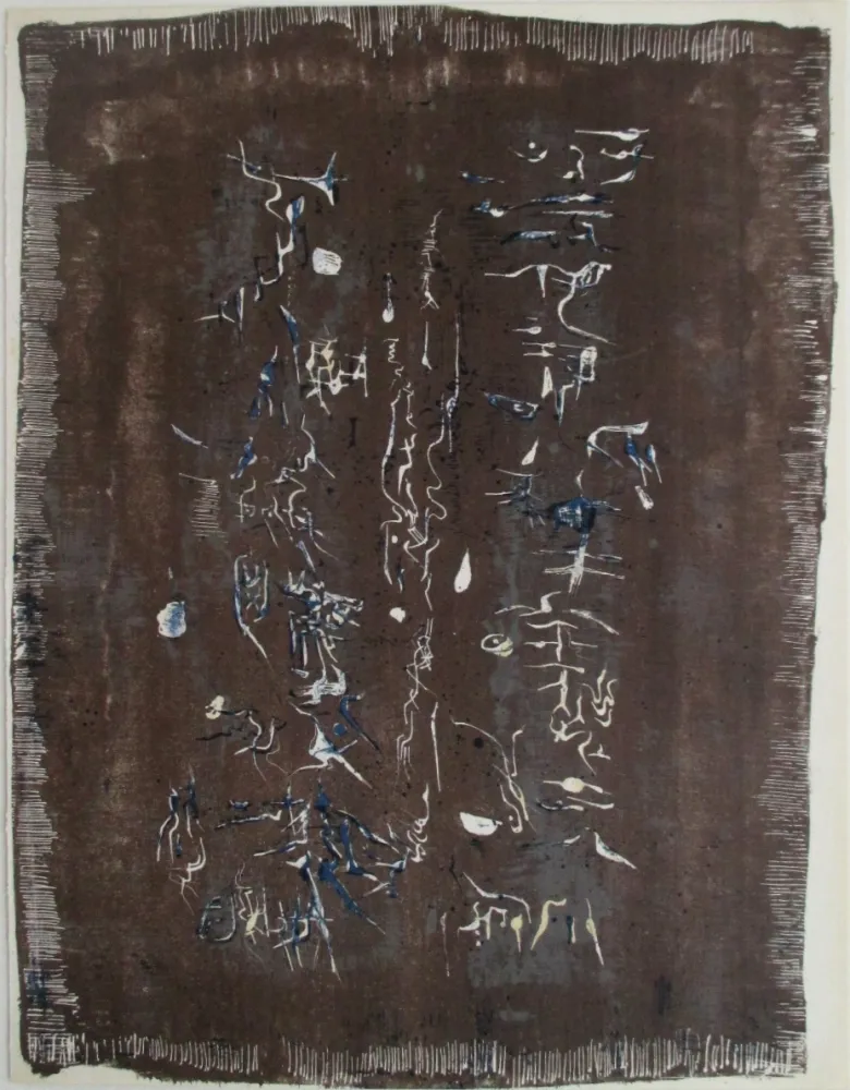 石版画 Zao - XX Siecle, L'Ecriture Plastique 
