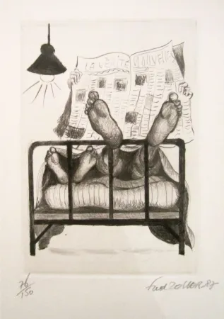 石版画 Zeller - La vérité, nouvelles